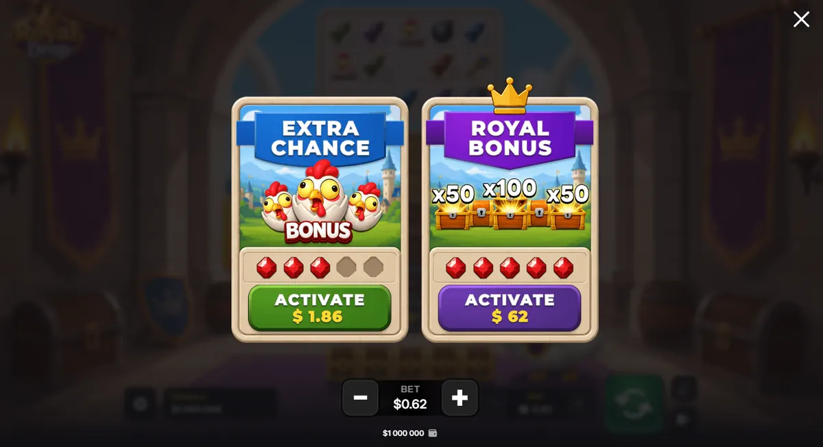 Royal Drop, captura de pantalla del juego 1